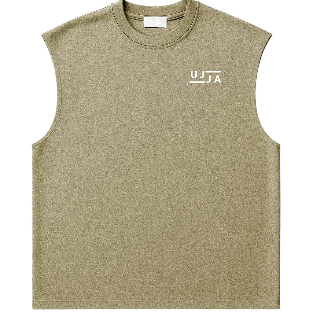 UJJA Beige Oversized Muscle Tank – Summer Drop