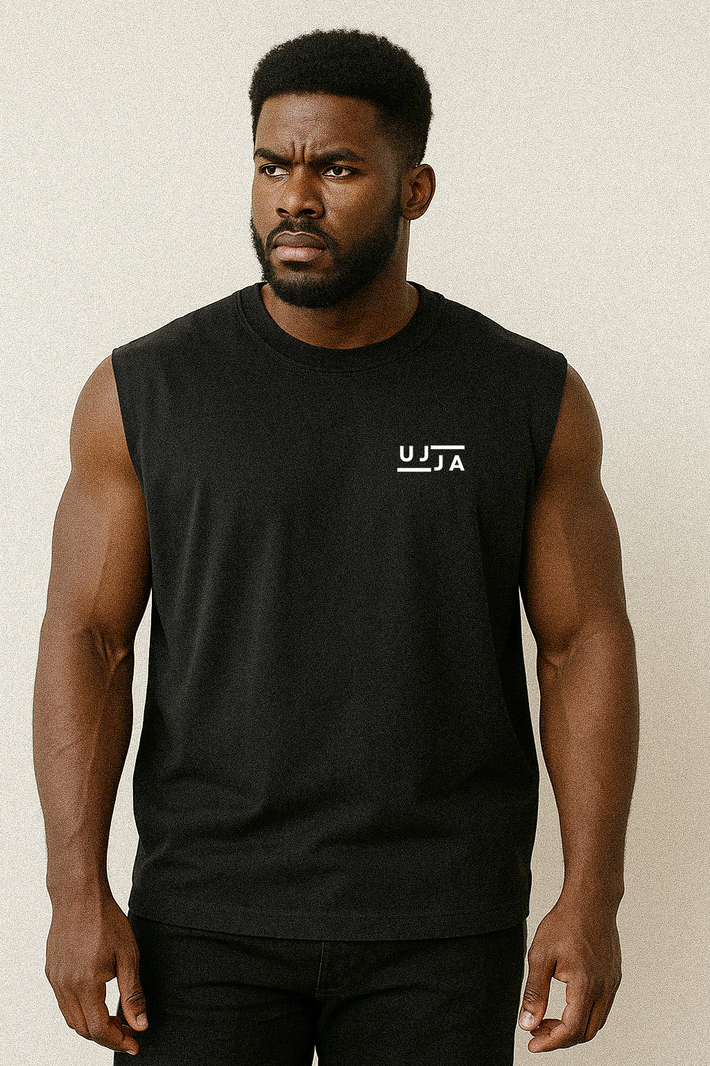 UJJA Black Oversized Muscle Tank – Summer Drop