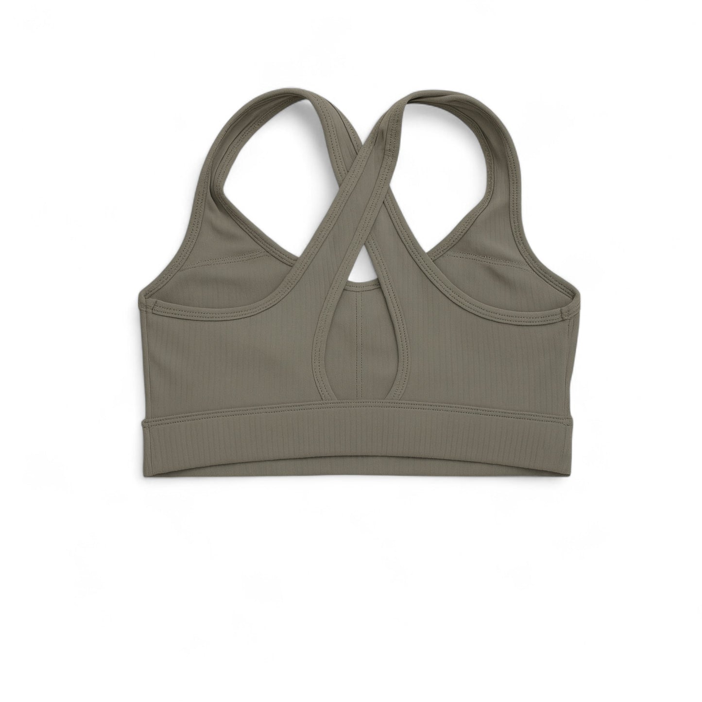 Femme Crossback Bra – Olive Ribbed