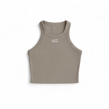 Femme Ribbed Tank - Beige
